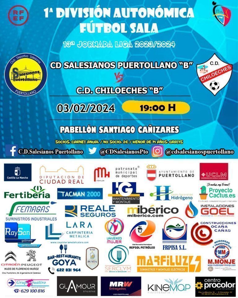 CD Salesianos Puertollano B – CD Chiloeches B