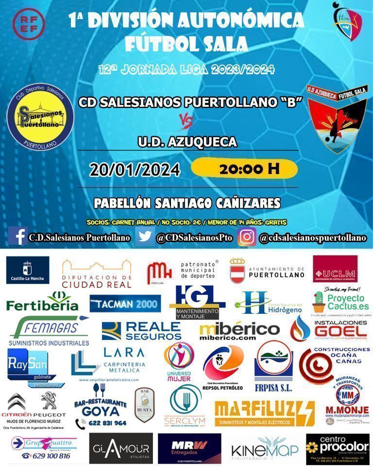 CD Salesianos Puertollano B – UD Azuqueca