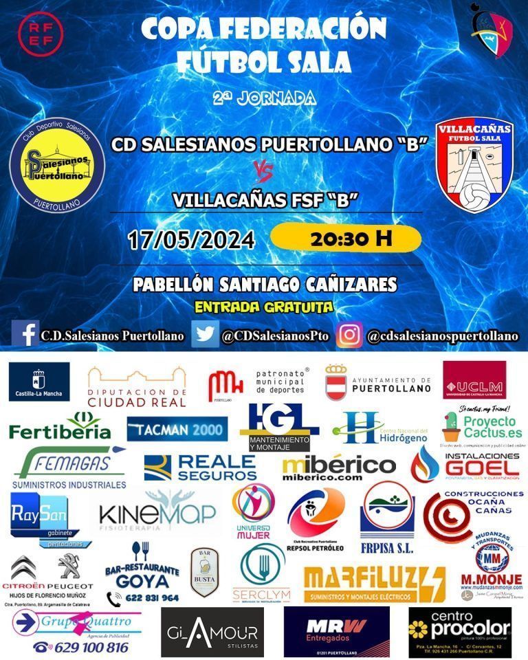 CD Salesianos Puertollano «B» – Villacañas FSF «B»