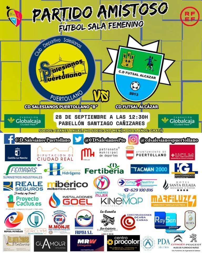 CD Salesianos Puertollano «B» – CD Futsal Alcázar