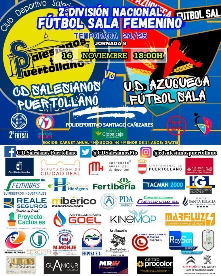 CD Salesianos Puertollano – UD Azuqueca FS