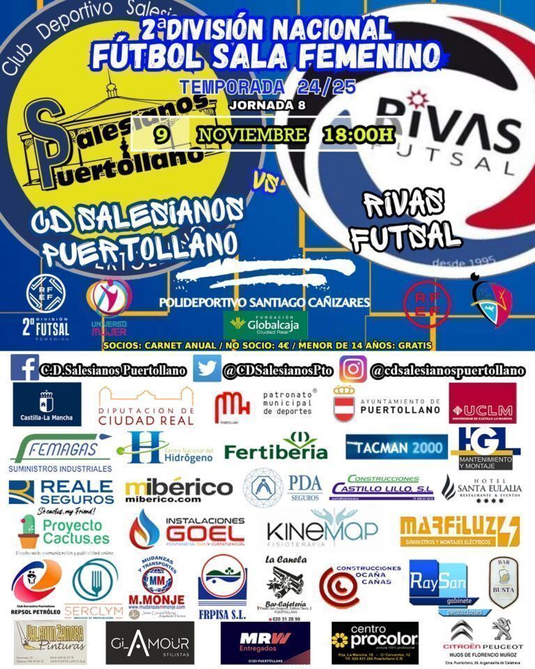 CD Salesianos Puertollano – Rivas Futsal