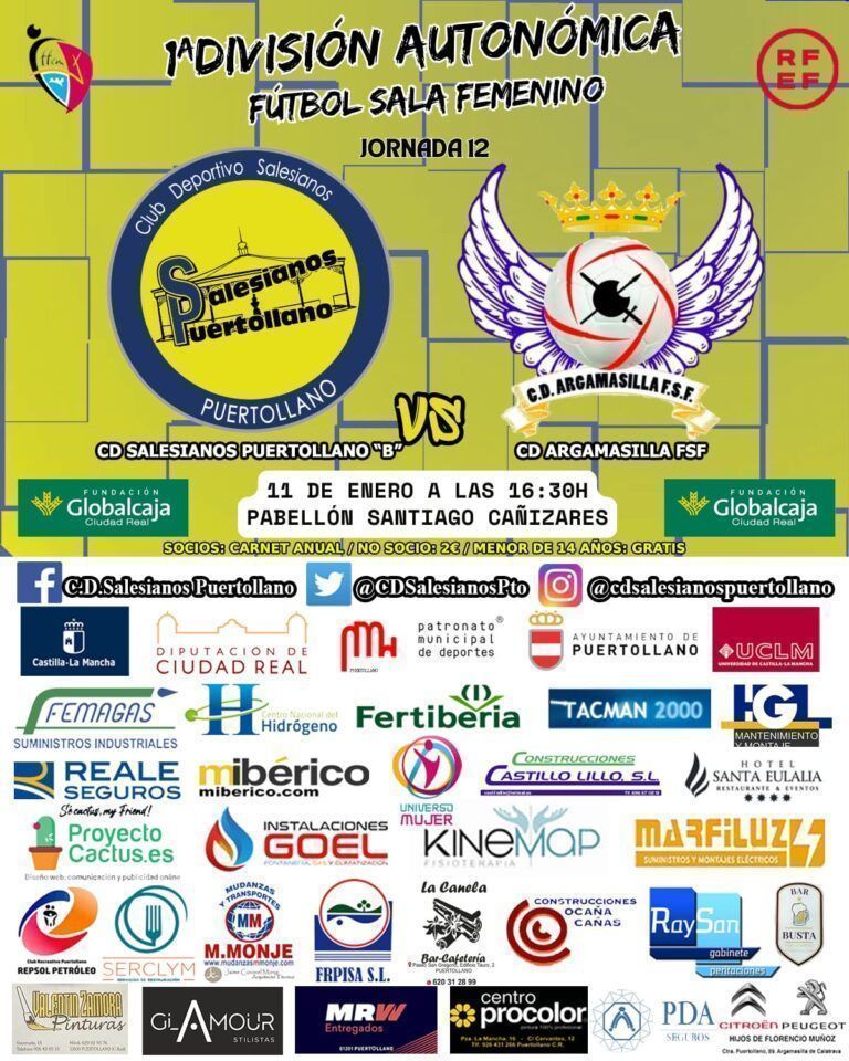 CD Salesianos Puertollano ‘B’ – CD Argamasilla FSF