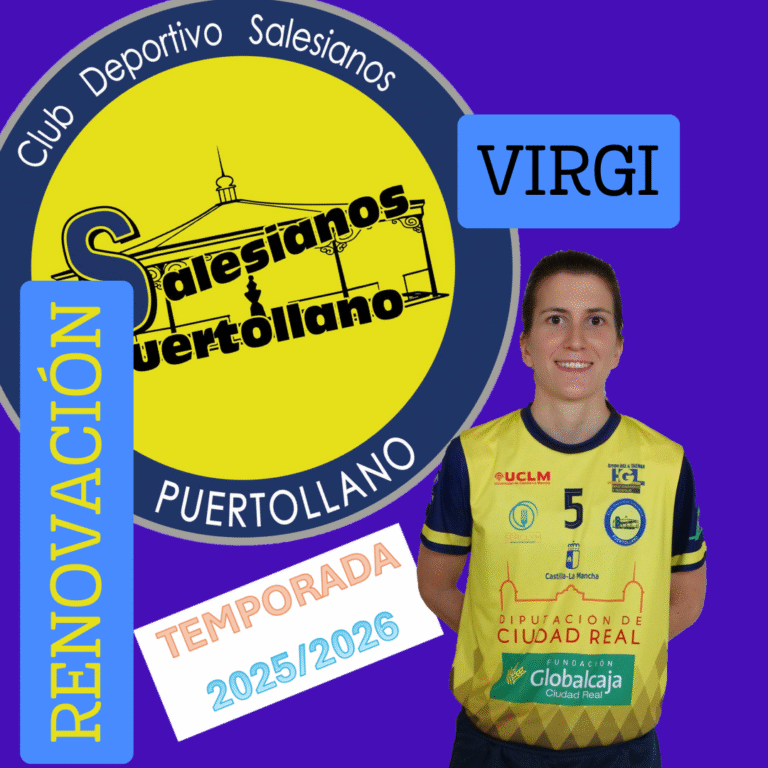 Virgi cumplirá su decimoquinta temporada en el Salesianos Puertollano