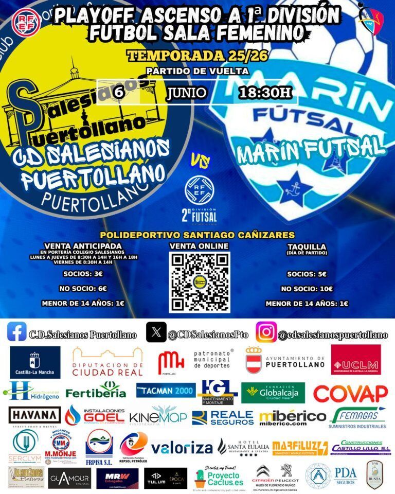 El Salesianos pone a la venta las entradas para el partido de vuelta ante Marín