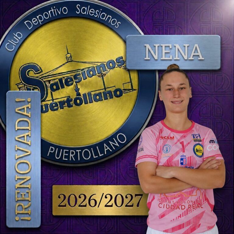 Nena continuará defendiendo la portería del Salesianos Puertollano