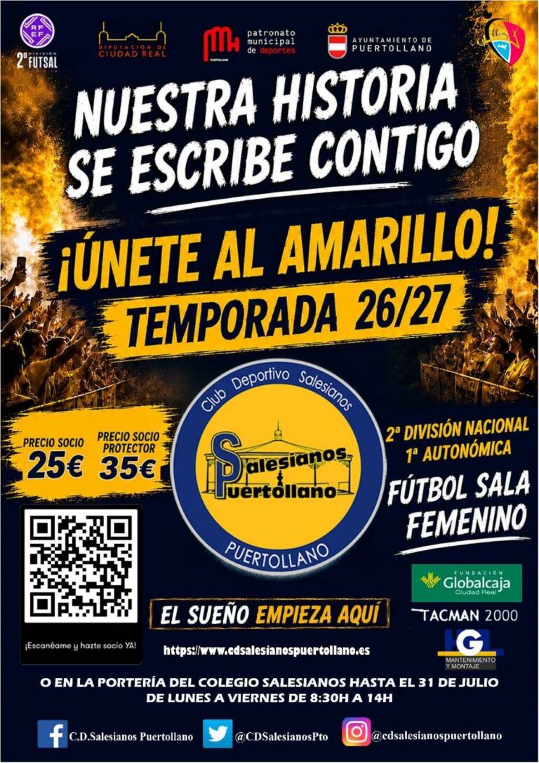 El Salesianos Puertollano lanza su campaña de abonados ‘Nuestra historia se escribe contigo’